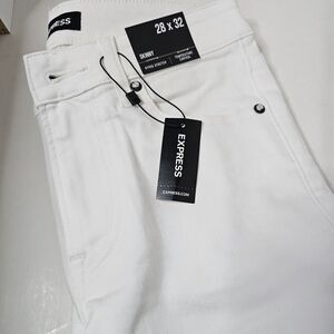 Express White Skinny Jeans